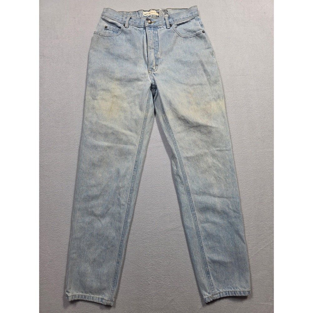 Vintage Bugle Boy Jeans Womens 6R Light Wash Tapered Leg Slim Fit Denim 90s